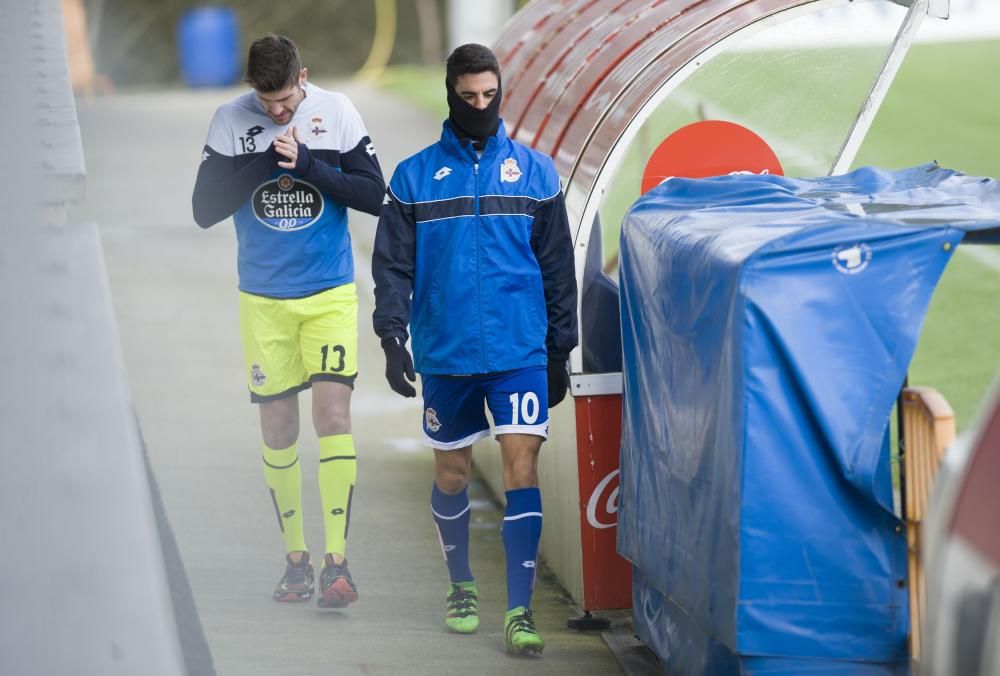 Trabajo táctico y partido concluyen la preparación para la cita ante el Espanyol