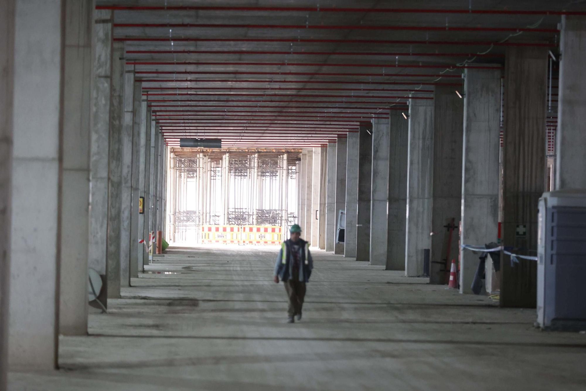 El futuro de la intermodal de A Coruña, más cerca: la estación de autobús toma forma