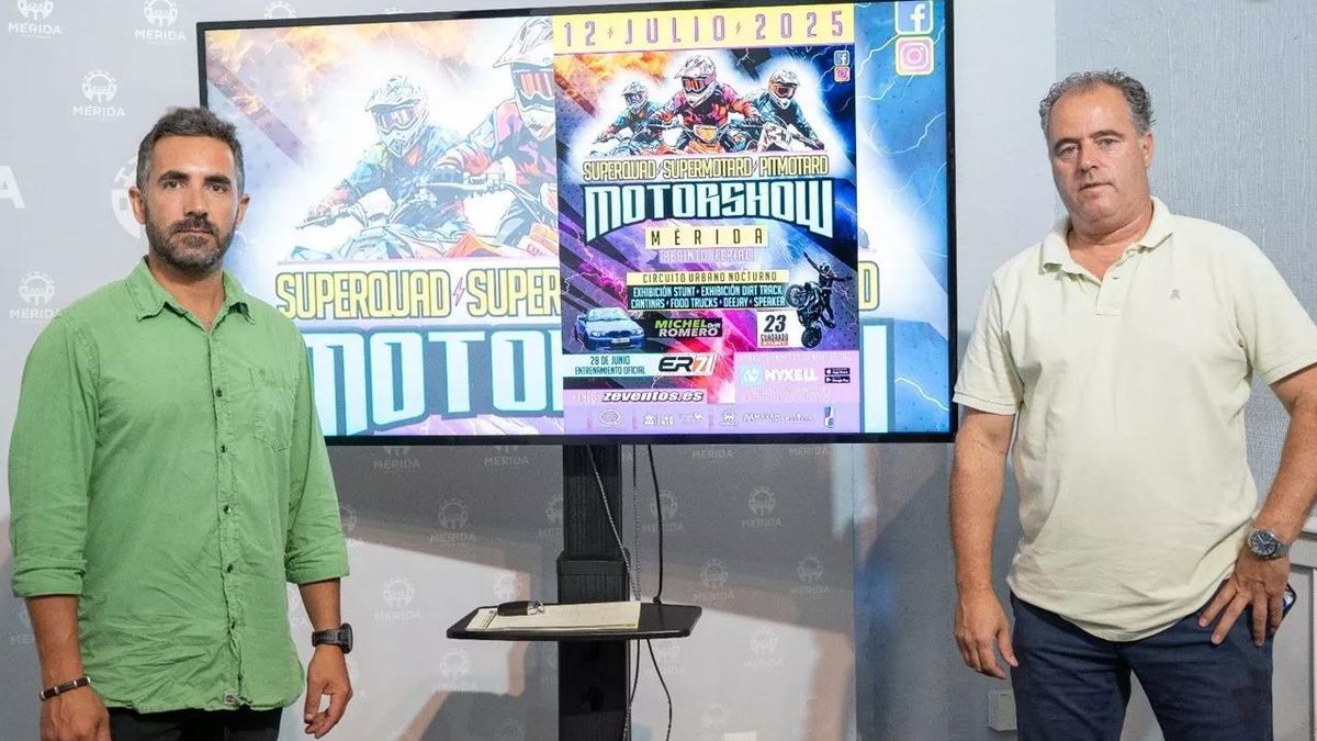 Toni Marín y Alberto Gómez en la presentación de 'Motor Show'