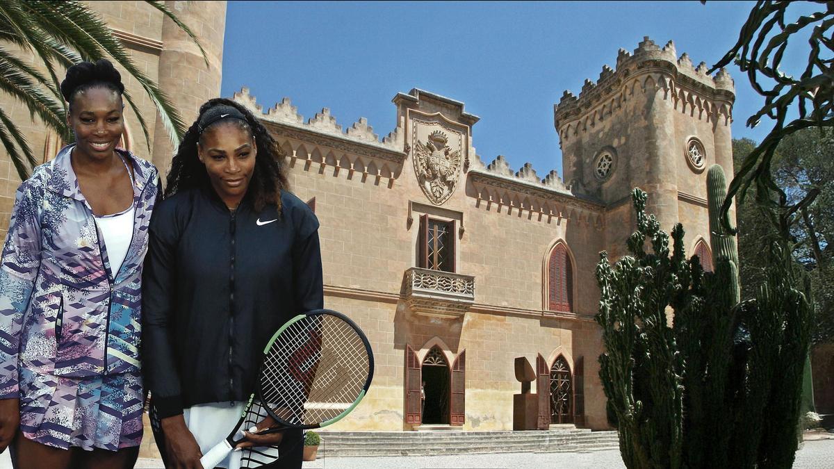 Serena y Venus Williams, fiesta prenupcial en el Castillo de Bendinat.