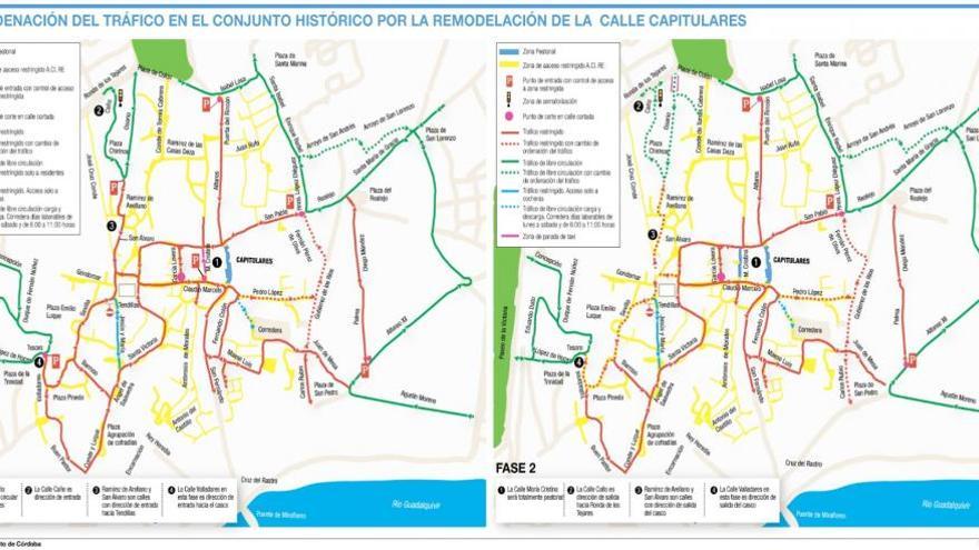 Capitulares será peatonal después de Semana Santa