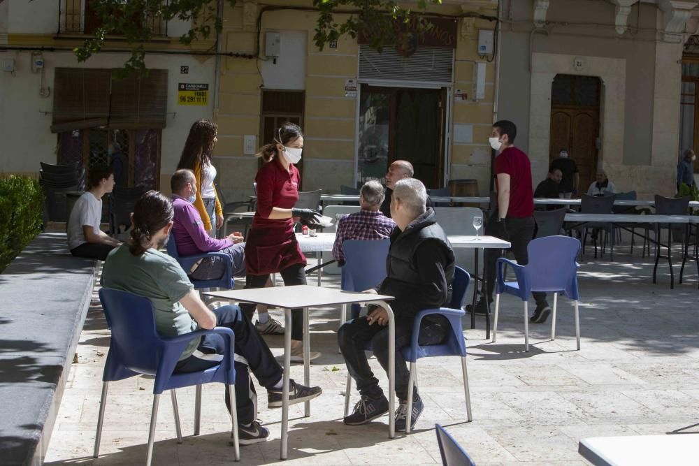 Abren las terrazas de Xàtiva i Ontinyent