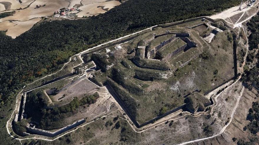 Vista aérea del fuerte de San Cristóbal.