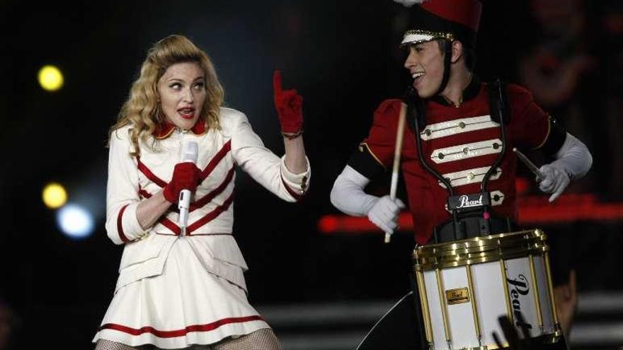 La cantante estadounidense Madonna durante uno de sus conciertos.