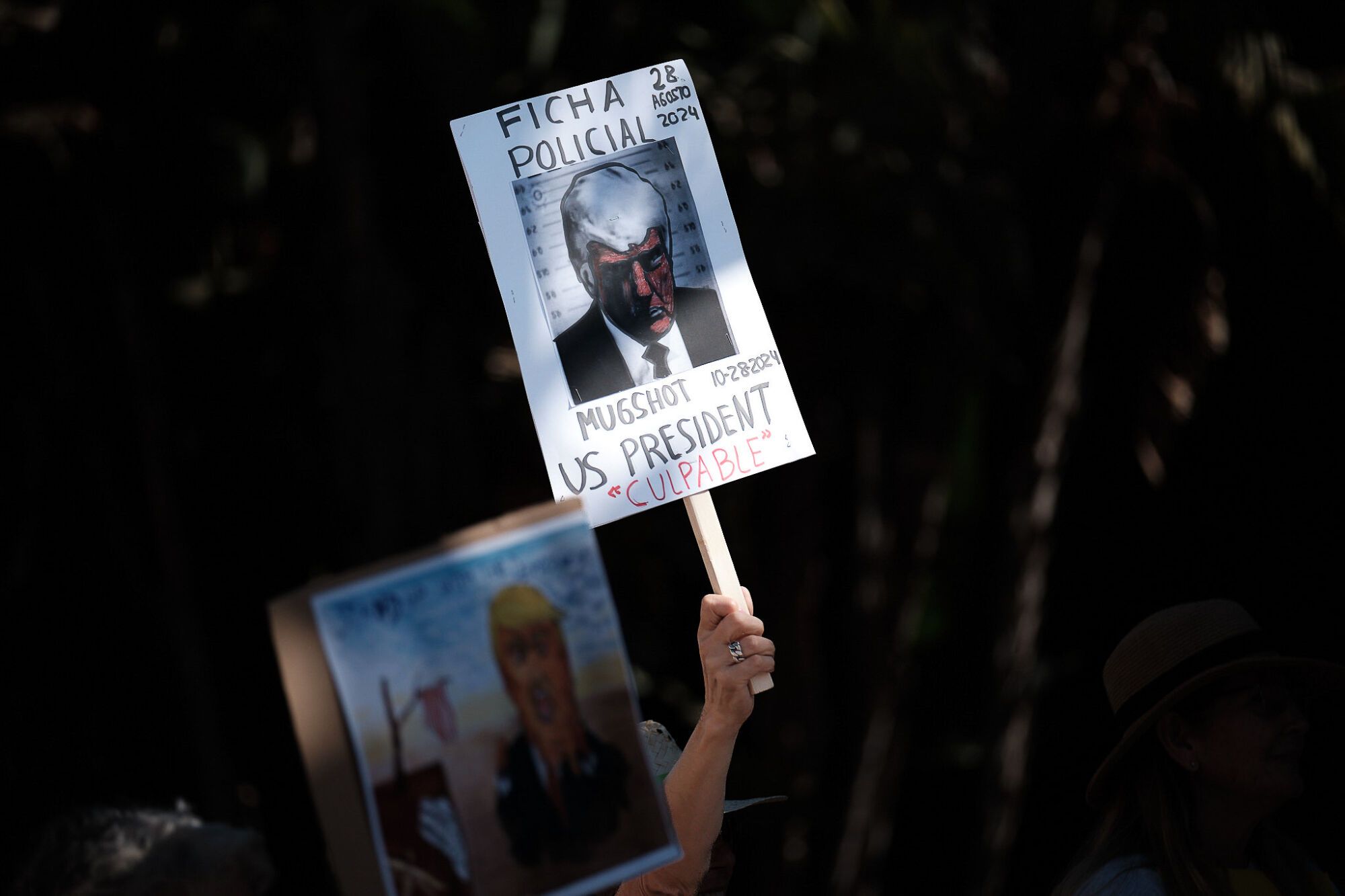 Manifestación anti Trump en Málaga