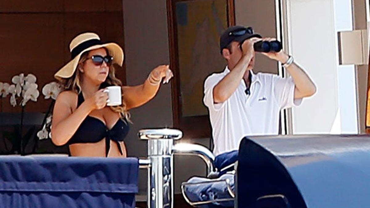 Mariah Carey disfruta de las aguas ibicencas a bordo del yate de su novio