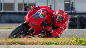 Marc Márquez, hoy, en el primer test auténtico de 2026, en Valencia.