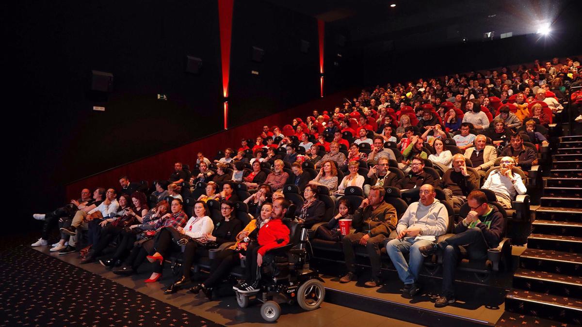 Una sala de los cines Yelmo en Vigo.