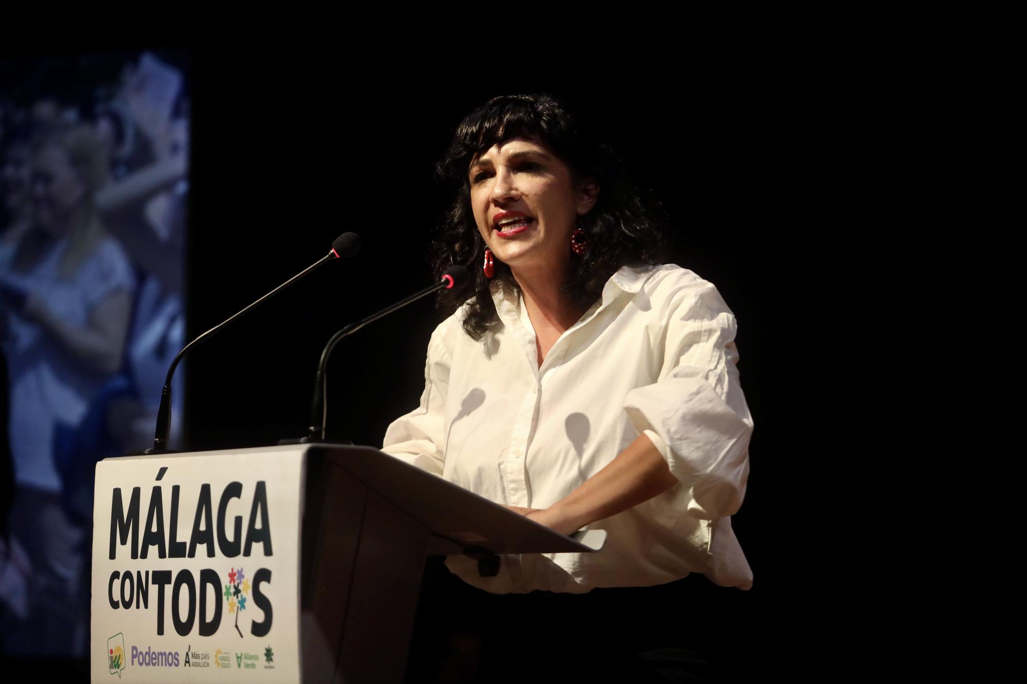 El mitin de 'Con Málaga', con Yolanda Díaz, en imágenes