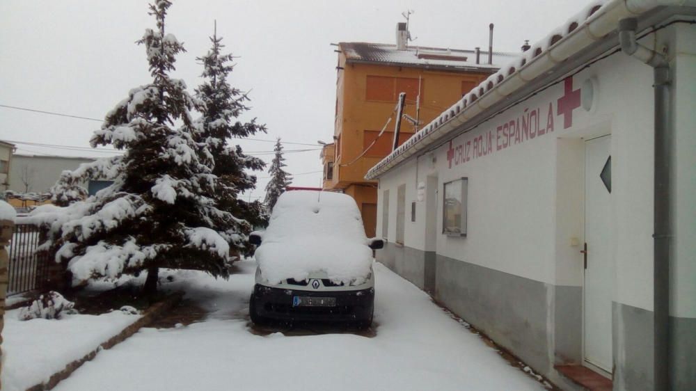 La nieve cubre Vilafranca.