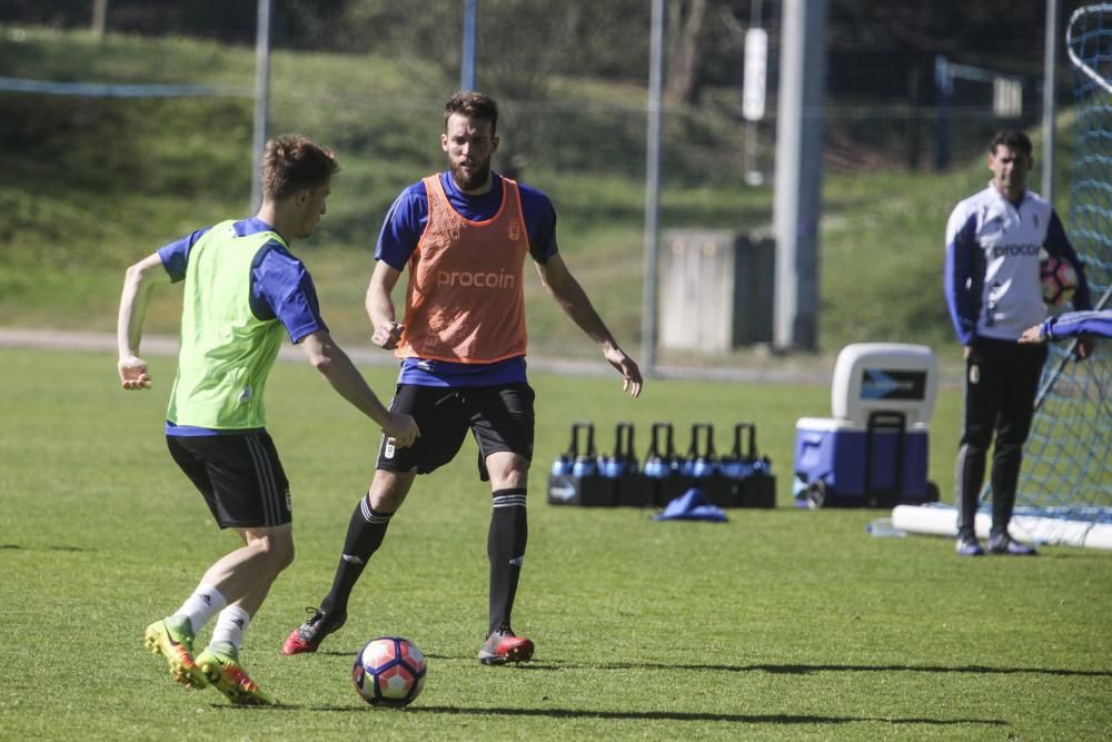 Entrenamiento del Real Oviedo.