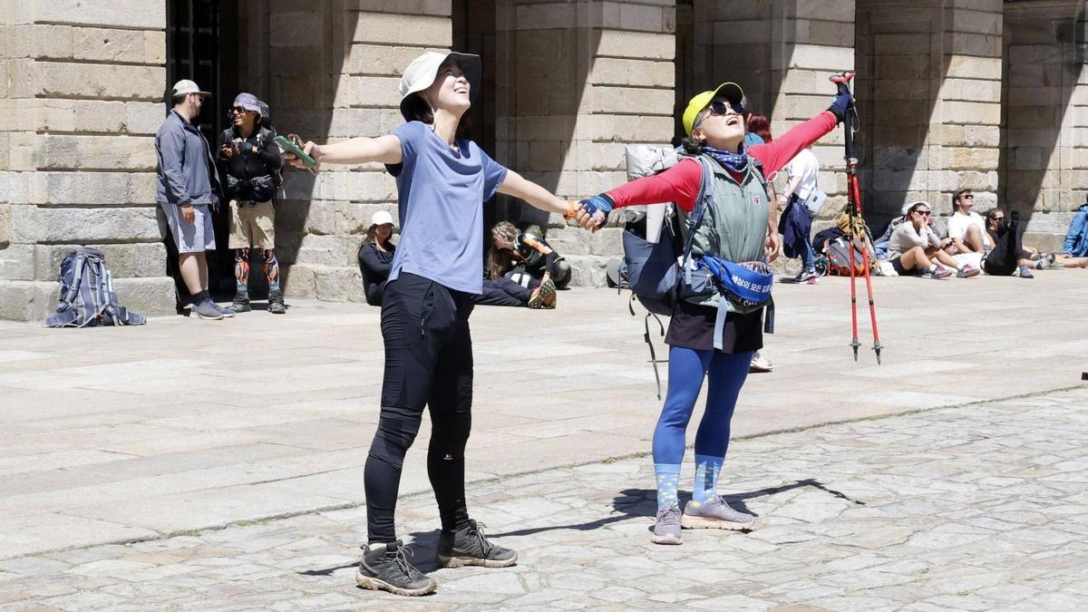 Los termómetros subirán de manera progresiva esta semana en Galicia hasta llegar el miércoles a los 29 grados de máxima en Santiago