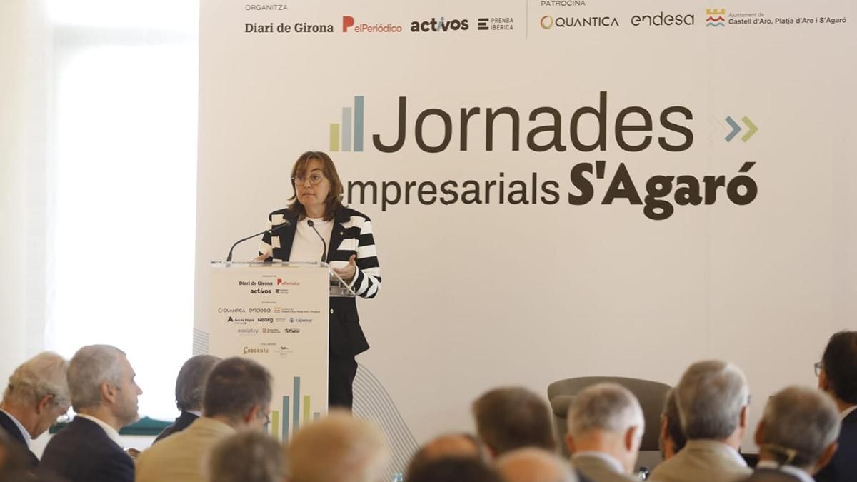 Silvia Paneque durante la presentación de las Jornadas Empresariales de Sagaro