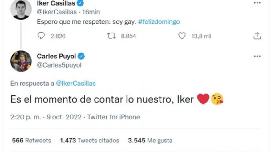 arles Puyol contesta al supuesto tuit de Iker Casillas.