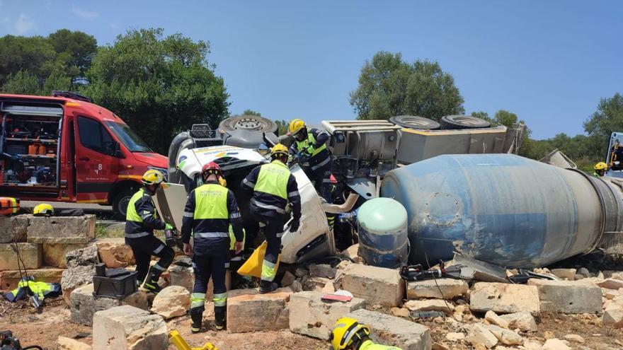 Fahrer eines Betonmischers stirbt nach Unfall auf Mallorca