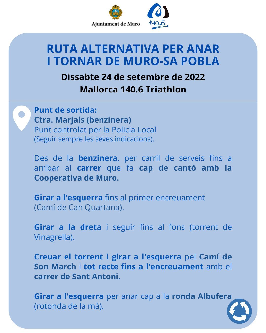 Ruta alternativa de Muro a sa Pobla