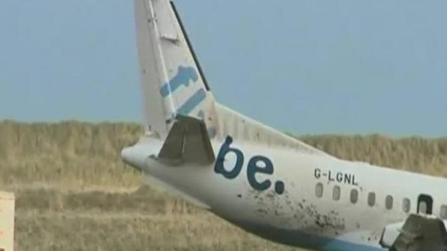 Cuatro heridos tras el despegue aparatoso de un avión en Escocia