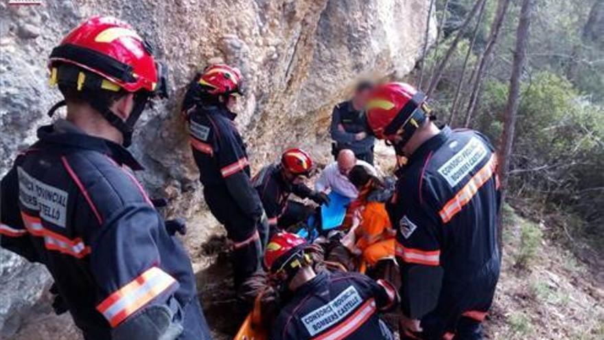 Rescatado tras caer por un barranco en Zorita