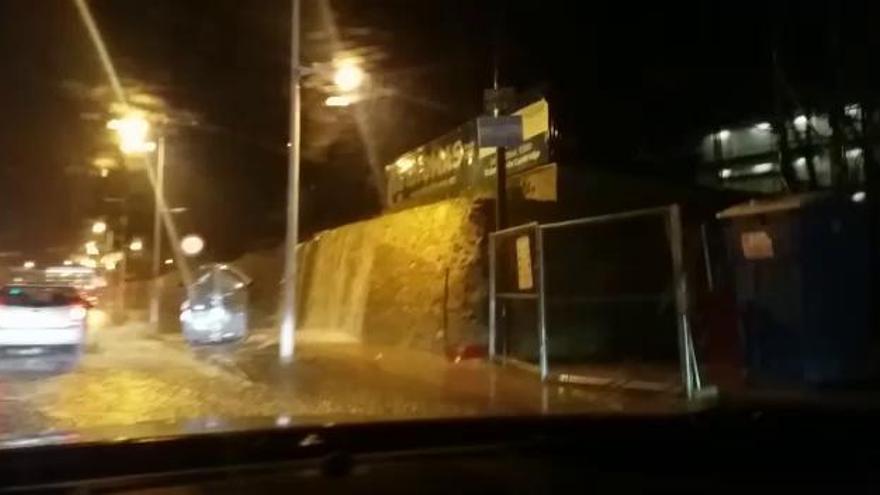 La avenida de Dénia, inundada