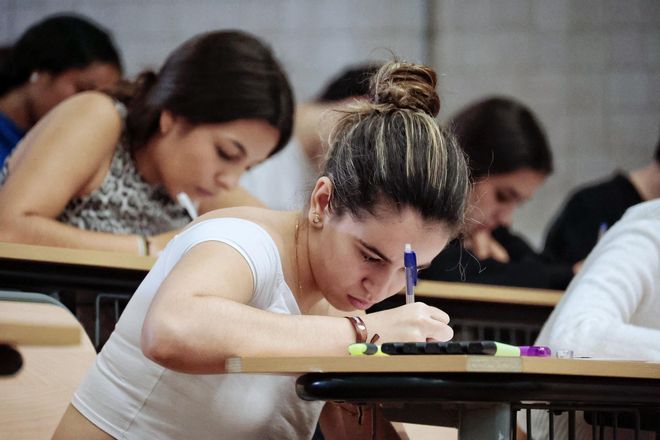 Celebración de una EBAU anterior en la Universidad de La Laguna