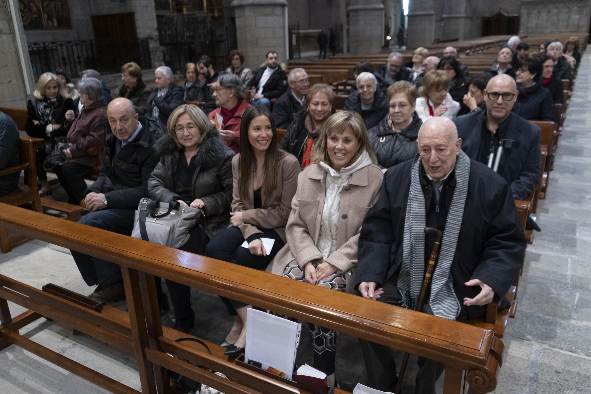 Homenatge a Pere Roca i Fius, "decorador", per la seva dedicació a la basílica de la Seu