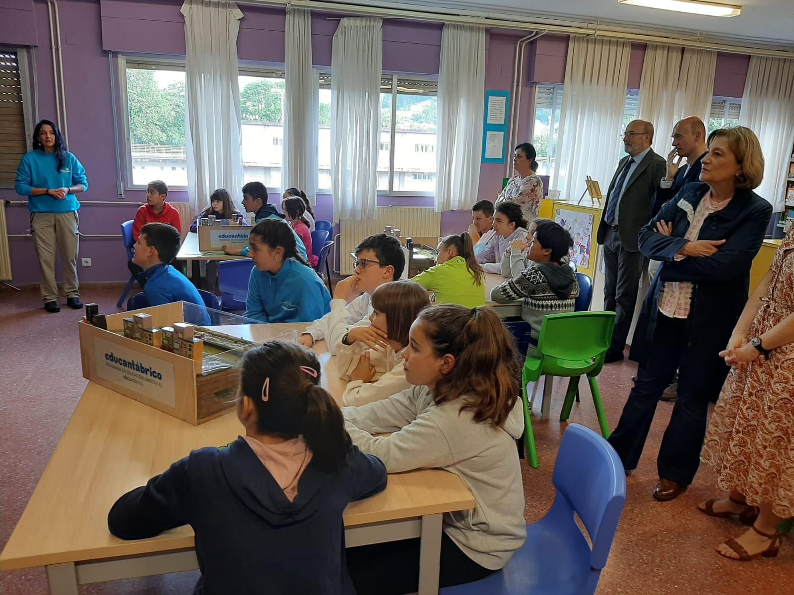 Los niños del colegio de Lieres, expertos en conservación de los ríos