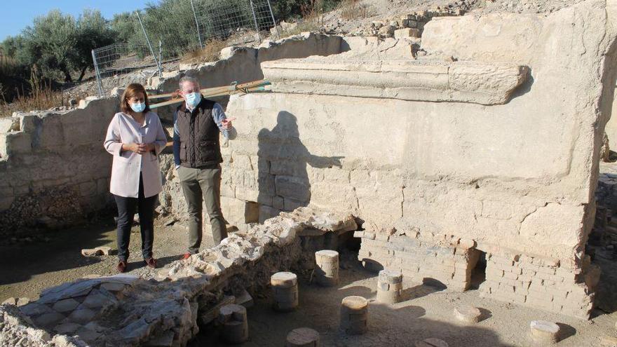 Comienza la consolidación de las termas orientales de Torreparedones