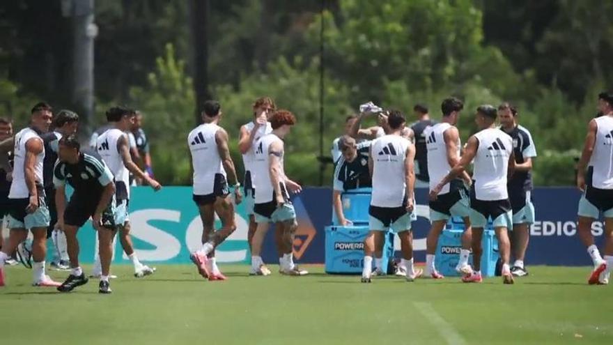 La selección argentina ya prepara la final del Mundial