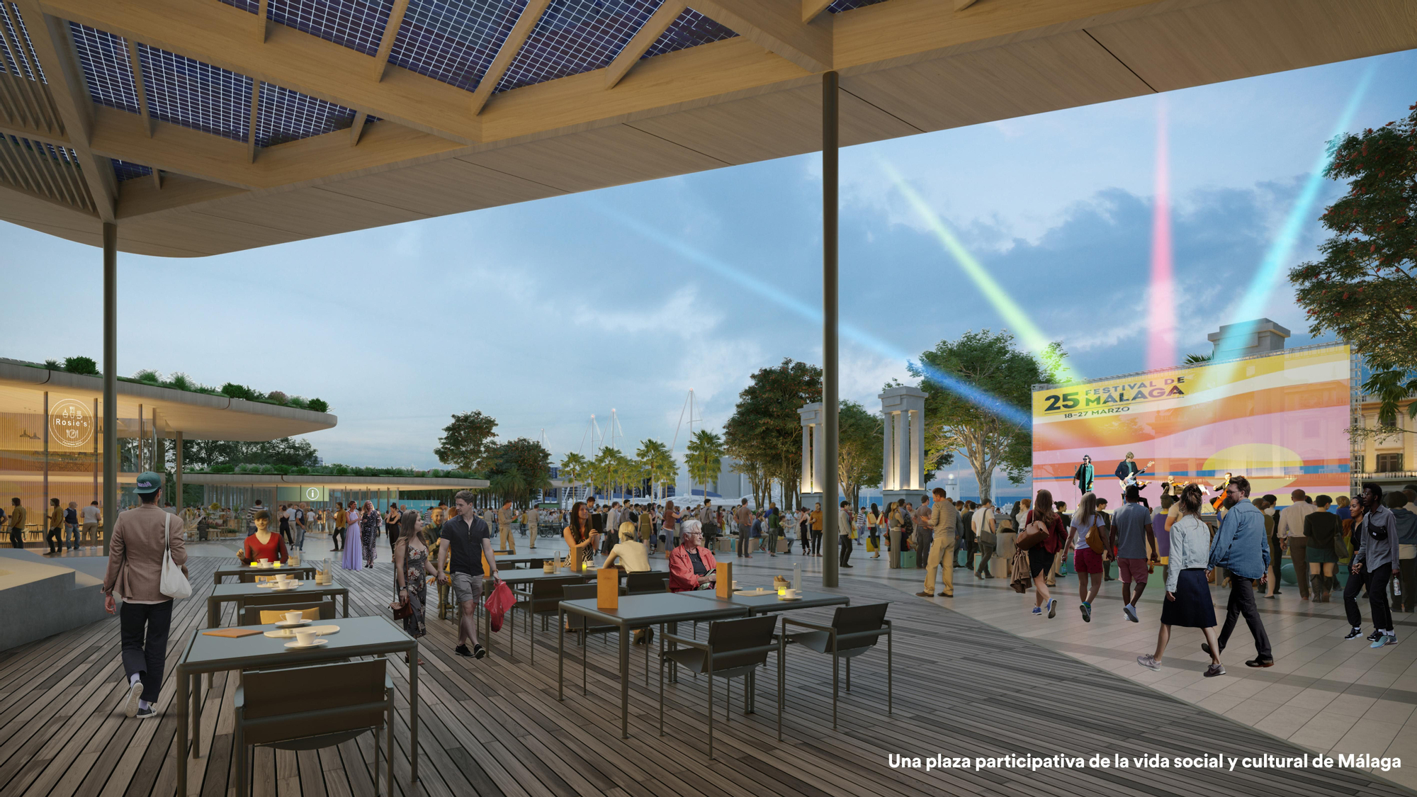 Así quedará la plaza de La Marina y el Paseo del Parque con el proyecto del Plan Litoral
