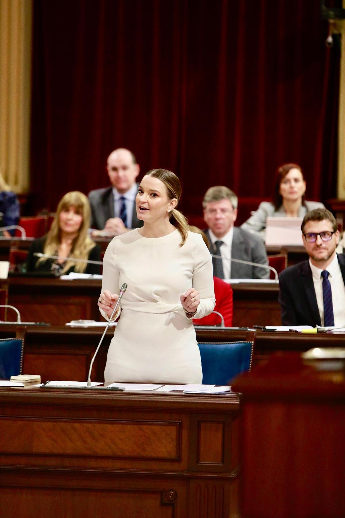 Marga Prohens, en el Parlament en una fotografía de archivo.