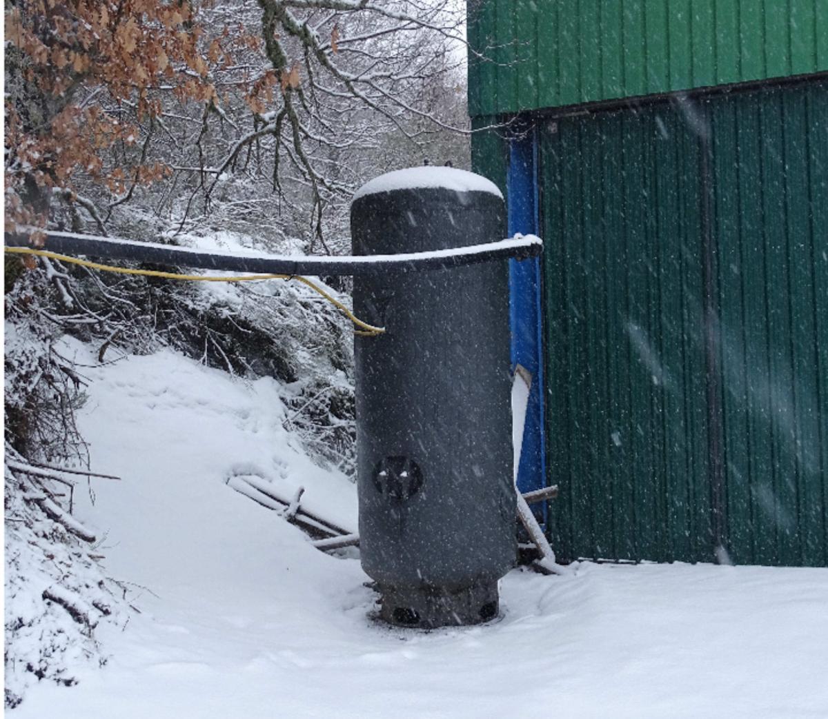 El calderín inspeccionado por la Guardia Civil