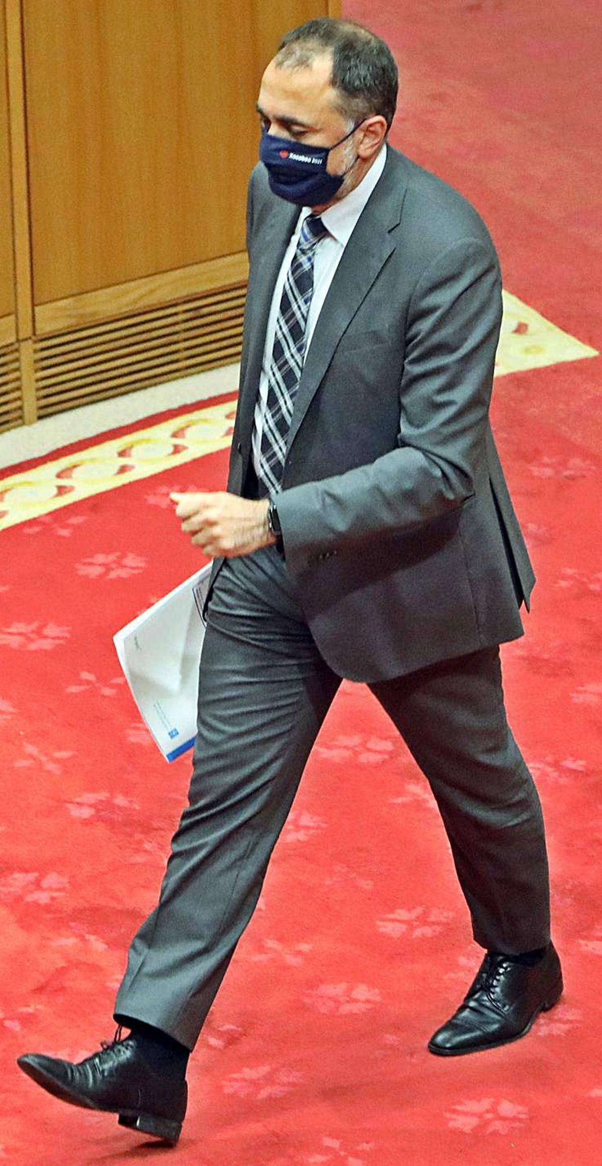 García Comesaña, ayer. | // X. ÁLVAREZ