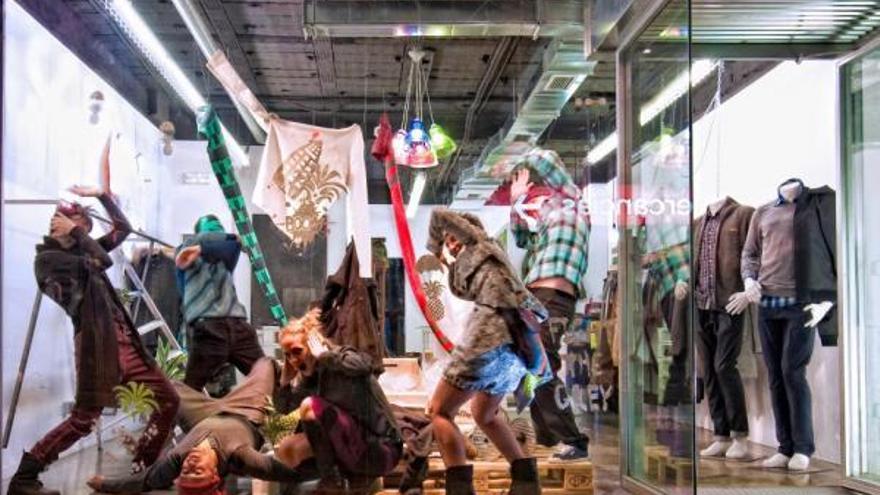 Un escaparate en una tienda de la capital.