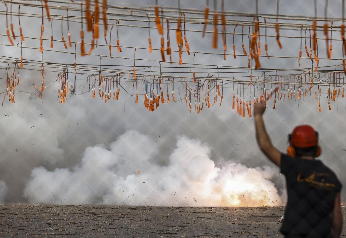 Imagen de una mascletà.