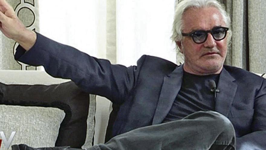 Flavio Briatore, durante la entrevista.