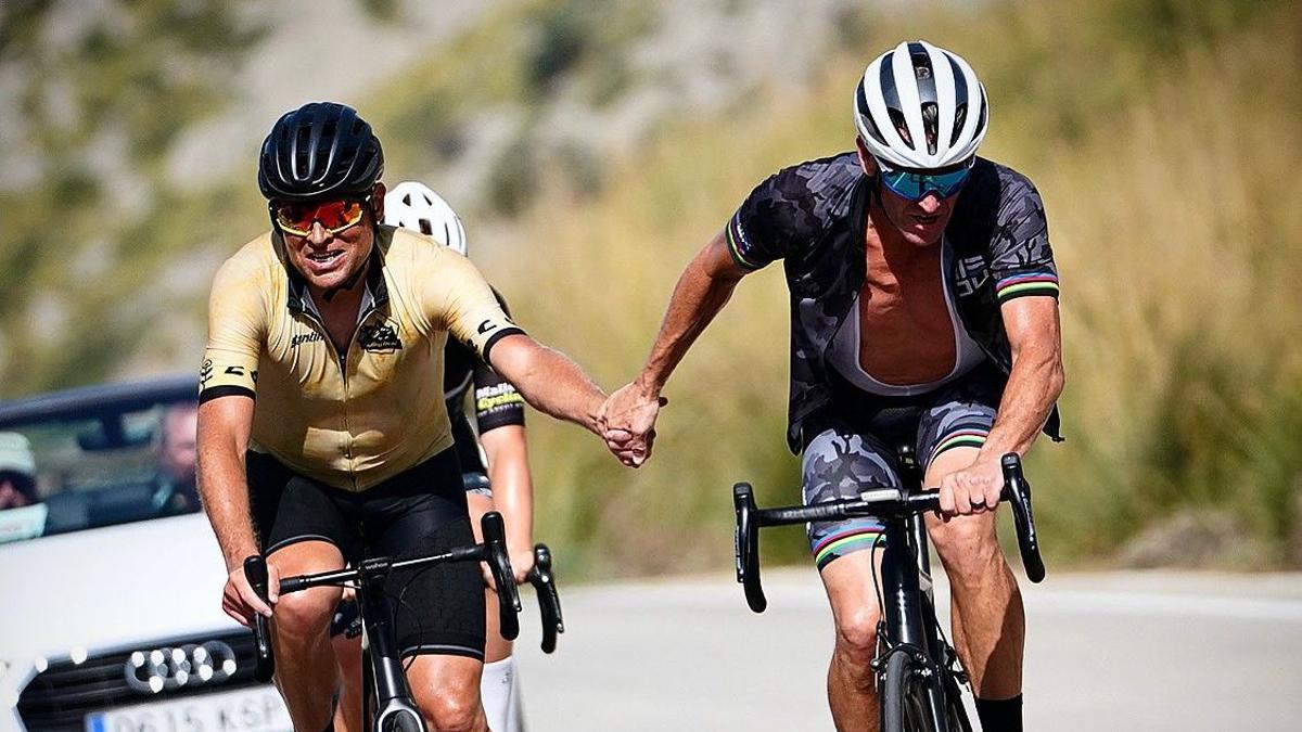 Jan Ullrich y Lance Armstrong ruedan en septiembre por Mallorca.