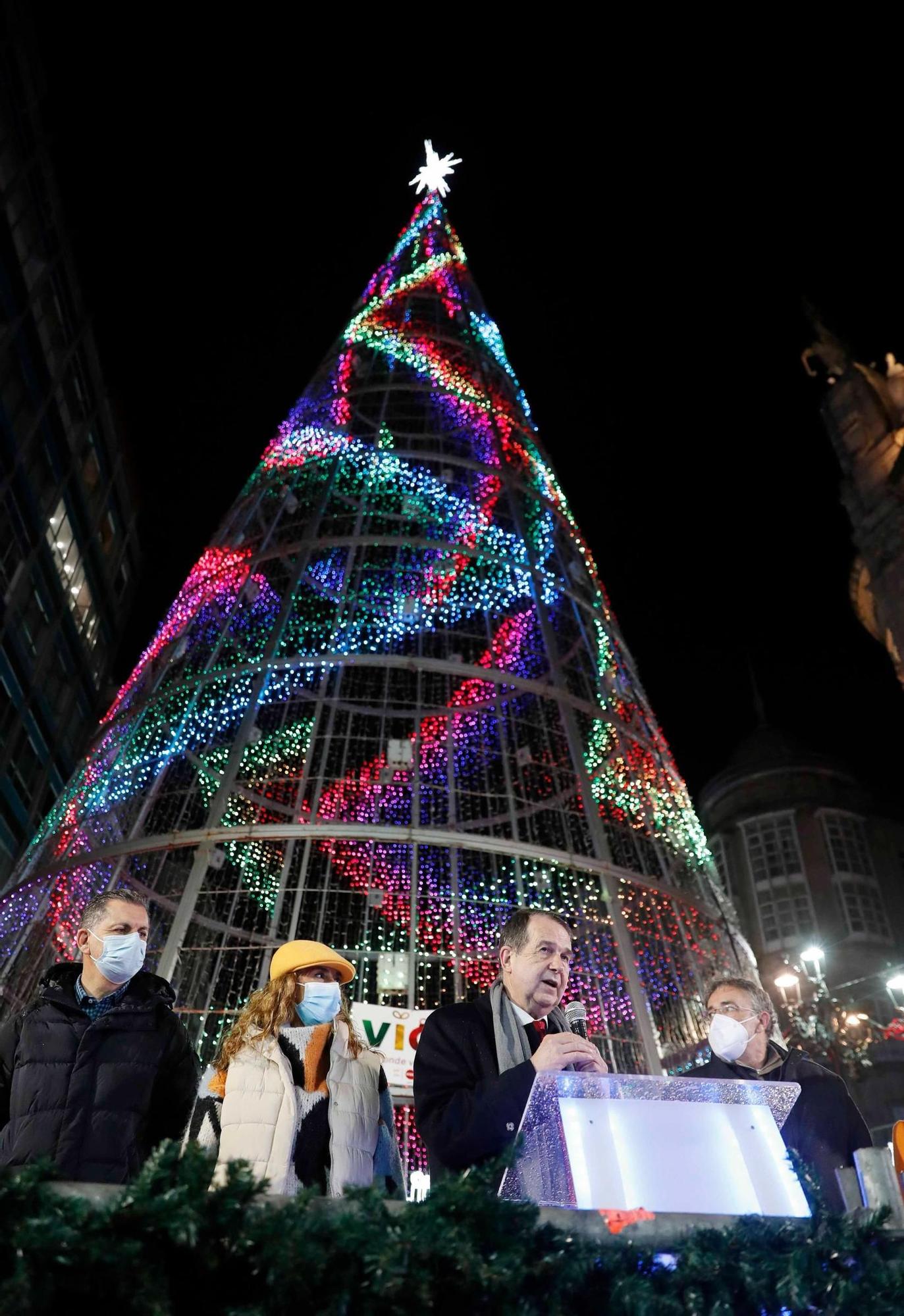 Así se apagaron las luces de Vigo tras una Navidad para la historia