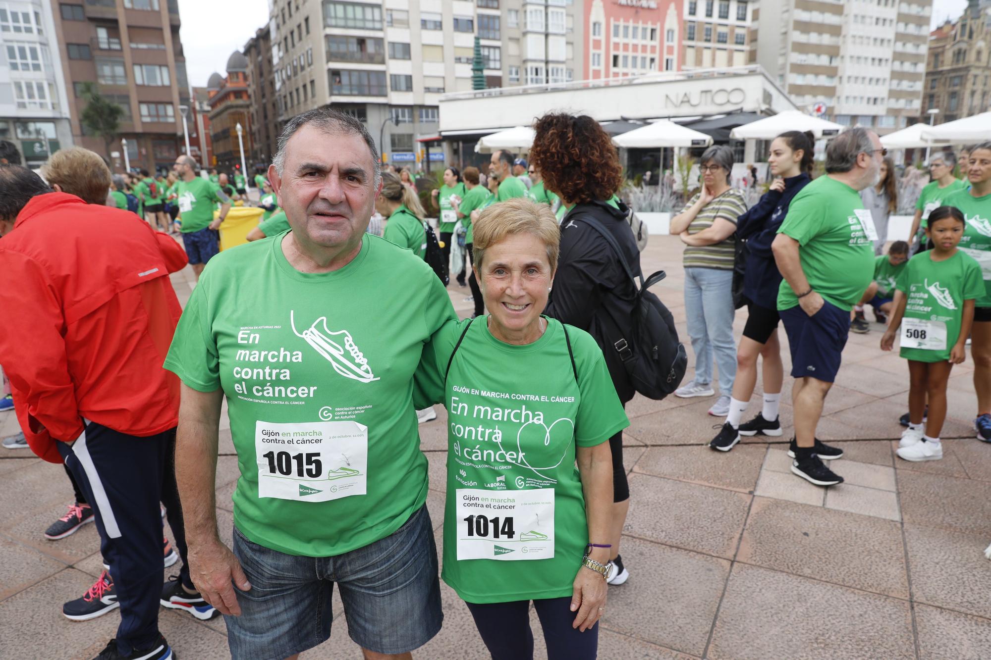 Marcha contra el cáncer en Gijón