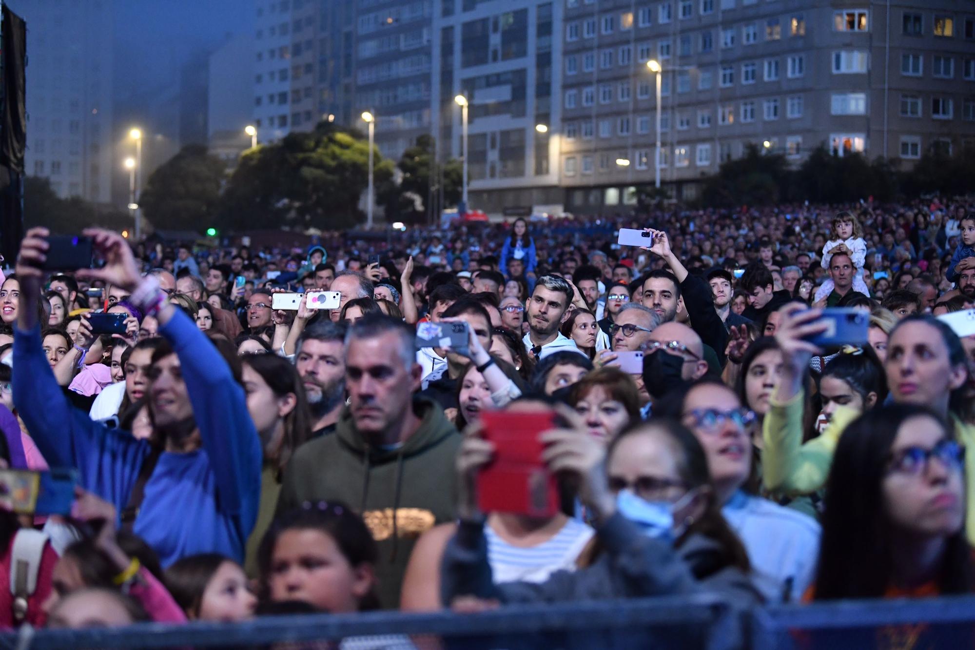 Tanxugueiras se imponen a la niebla en su concierto de A Coruña