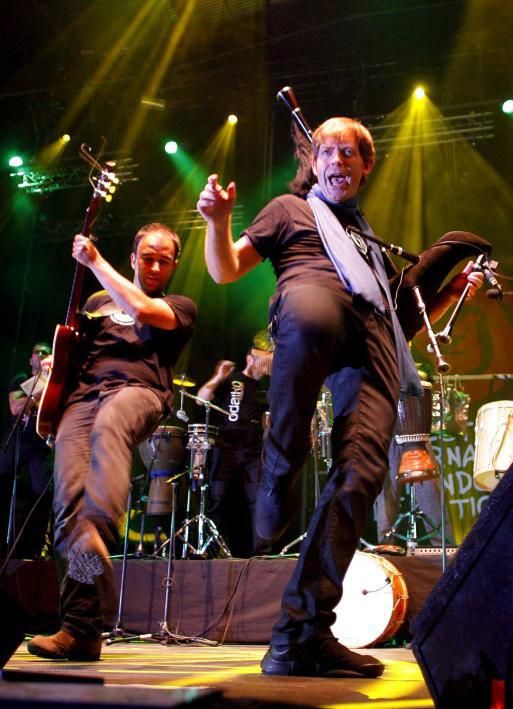 Budiño, durante un concierto en el Festival de Ortigueira