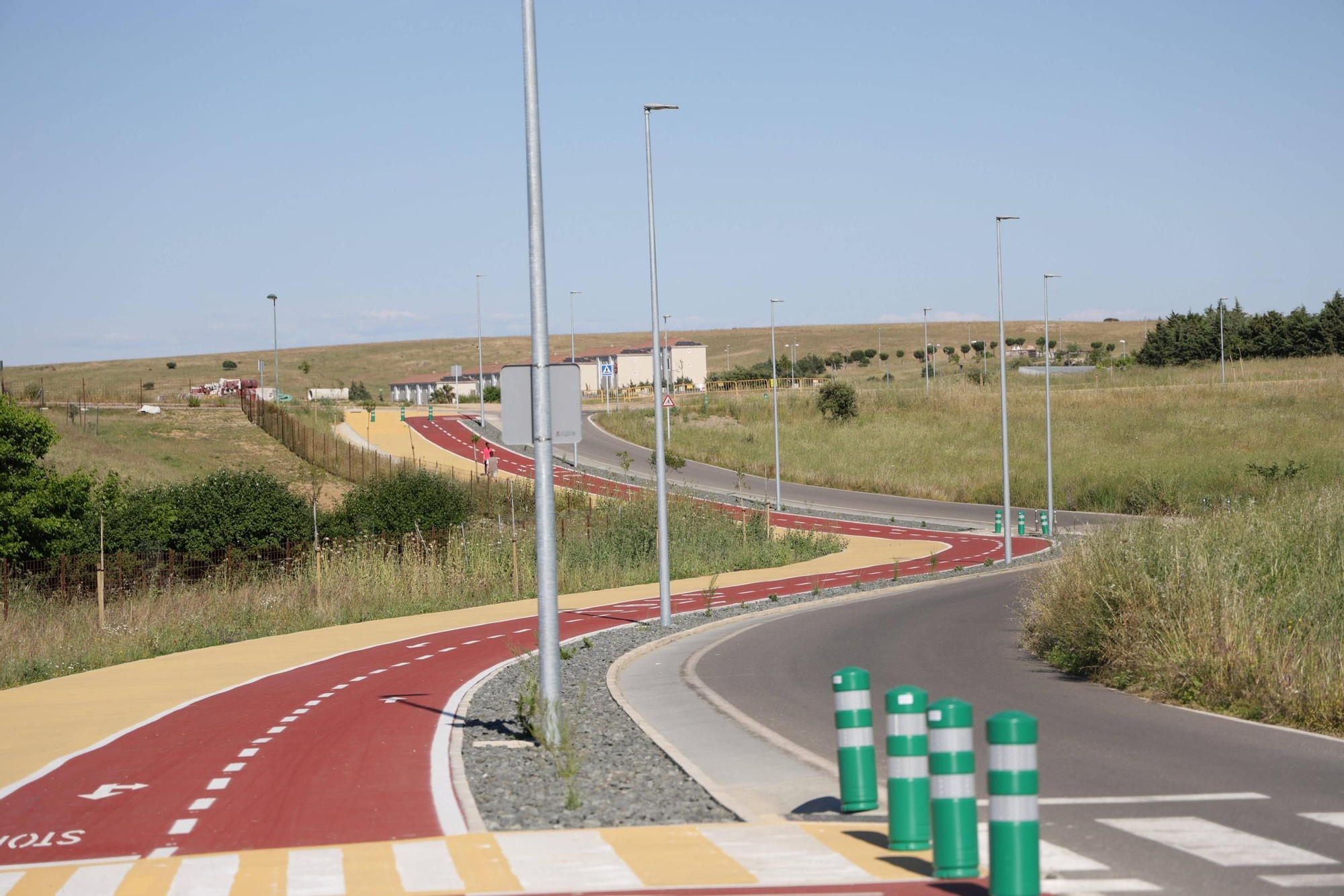 Así es el nuevo carril bici de Cáceres