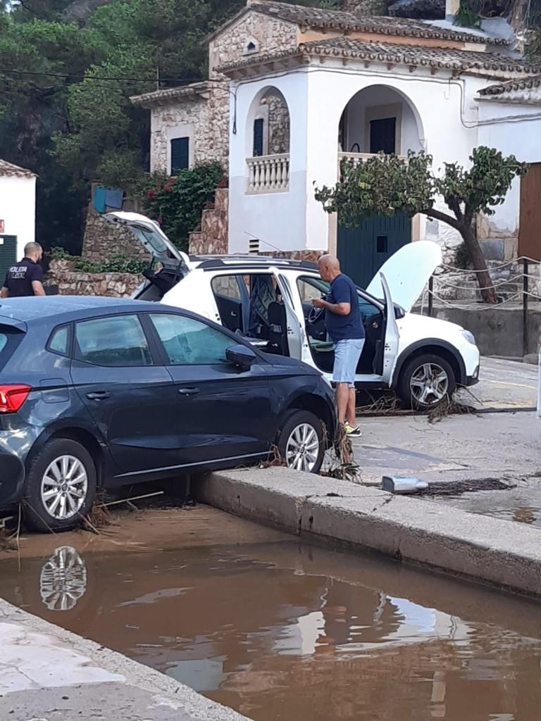 Las tormentas descargan 163 litros en Cala Figuera y provocan inundaciones y numerosos desperfectos