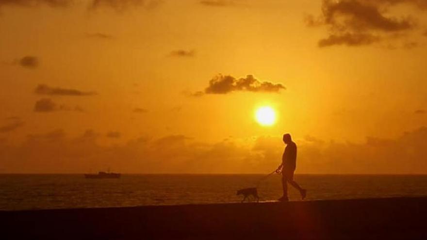 Amanecer de este domingo.