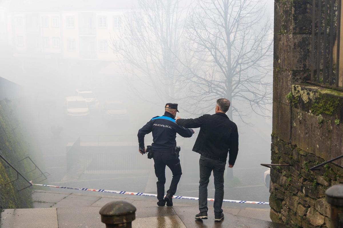 Evacuada la Comisaría de Santiago por un incendio