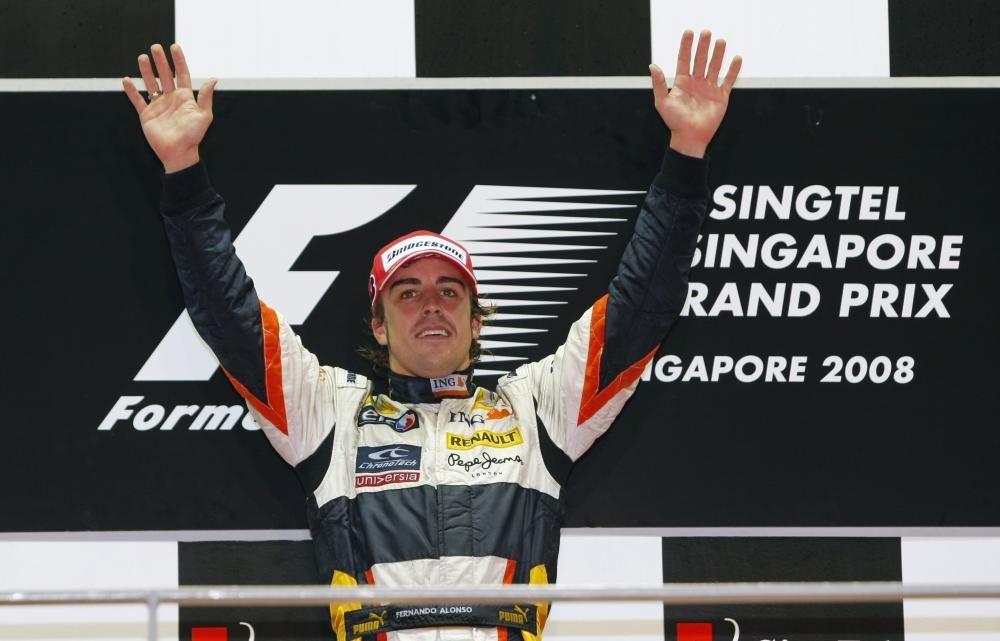 Renault Formula One driver Alonso of Spain ...