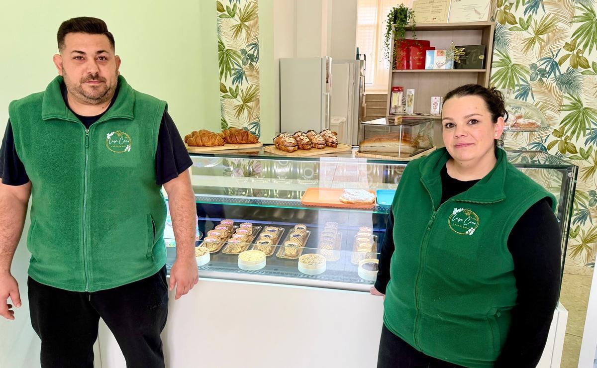 Juampe Gragera y Lupe Cano en su obrador.