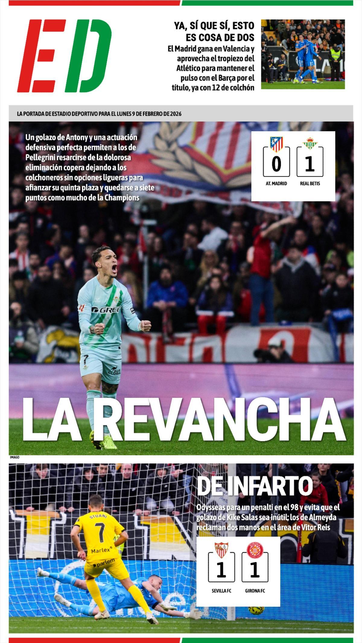 Estas son las portadas de la prensa deportiva de hoy