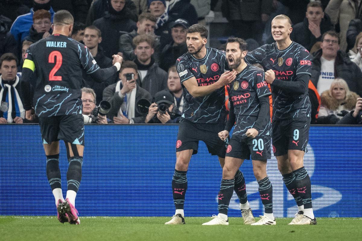 Copenhague - Manchester City: El gol de Bernardo Silva