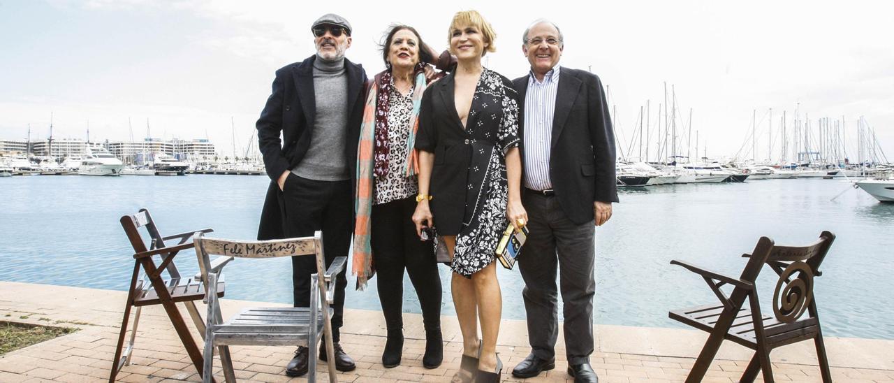 Inauguración del paseo de las estrellas, en el paseo del puerto