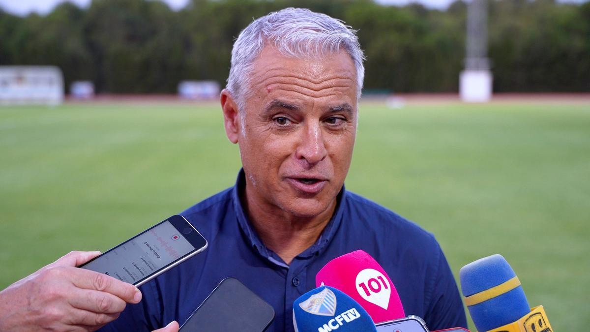 Sergio Pellicer, entrenador del Málaga CF.